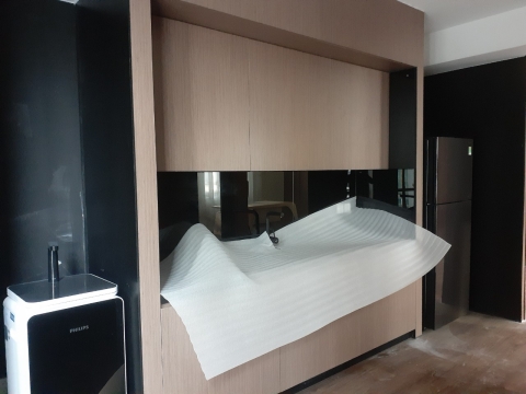 Dự án cung cấp và thi công tủ gỗ liền tường – Khai Sáng Office, Quận 7